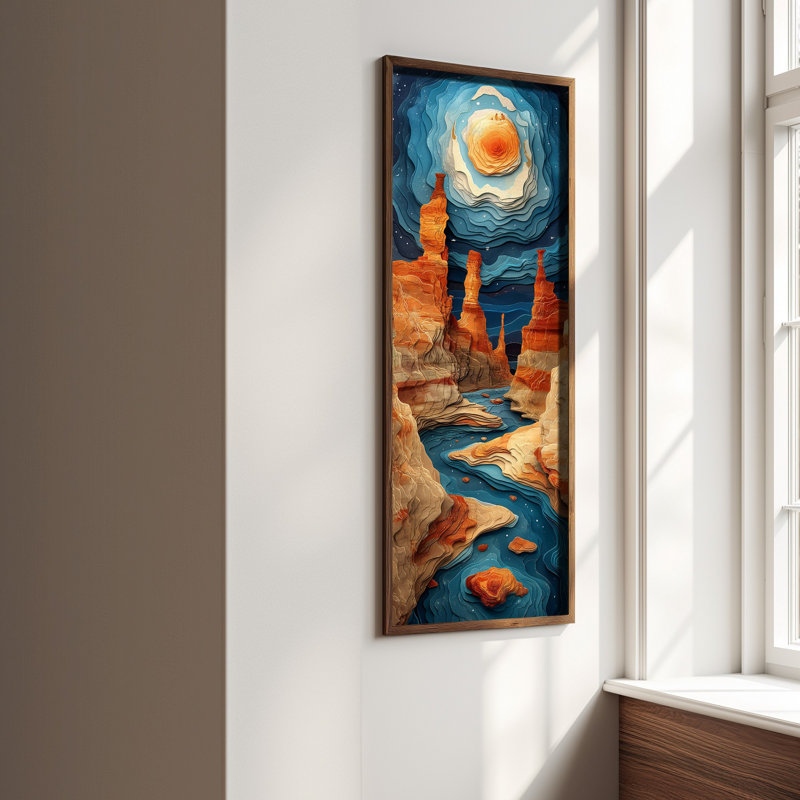 Elegant Decorative Framed MDF Painting, 15.8 x 47.2 inches | 100% UV Printed on 3 mm MDF with Durable 100% Pine Wood Frame (Thickness: 0.14 inches) | Perfect Wall Art for Living Room, Bedroom & Office Décor