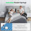 Matelas en mousse à mémoire de forme hybride 12 po dans une boîte, ressorts ensachés individuels pour l'isolation des mouvements, un sommeil silencieux et un soulagement de la pression-1690222996-1690222995