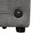 L-Shaped Convertible Bed With Side Pockets, Cup Holders, Ports, Gray Fabric 83.5" Storage Compartments, Chenille,-1140660616