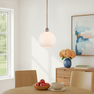 Luminaire suspendu sphère 1 lumière Baran