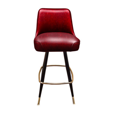 Outer Tufted Swivel Bar Stool