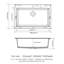 Black Granite-Like Quartz Kitchen Sink 33X22", Hygienic And 33X22" Composite Sink, Granite Feel, Strong Silent