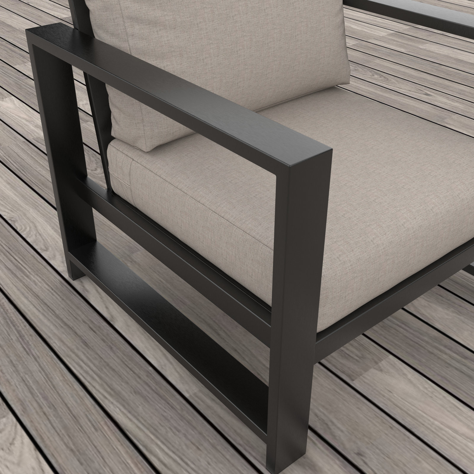 Dulcie 2-Person Sunbrella® Patio Seating Group, Cast Silver Sunbrella®