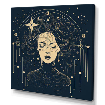 Astrologique Stargazer III sur toile
