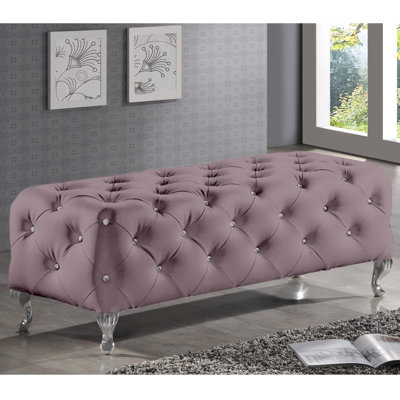Cronk 130cm Wide Tufted Rectangle Standard Ottoman
