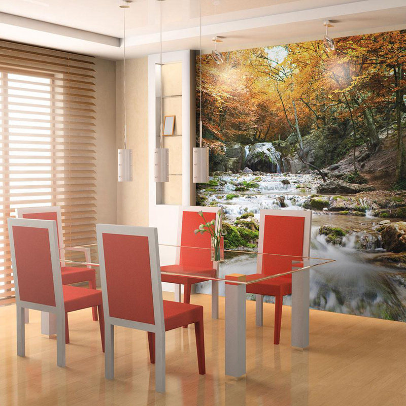 Murale chute d'eau Deeko Autumn, L 121 po x l 157 po
