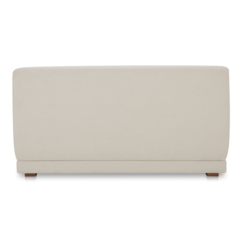 Fraser Wedge Slipper Chair Deep Blue, White Polyester Blend