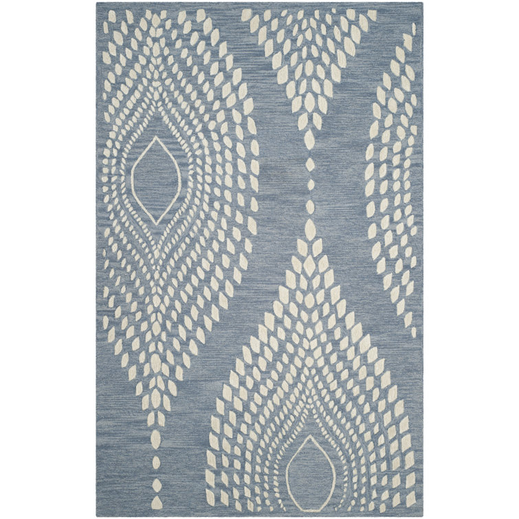 Bowers Hand Tufted Wool Geometric Rug