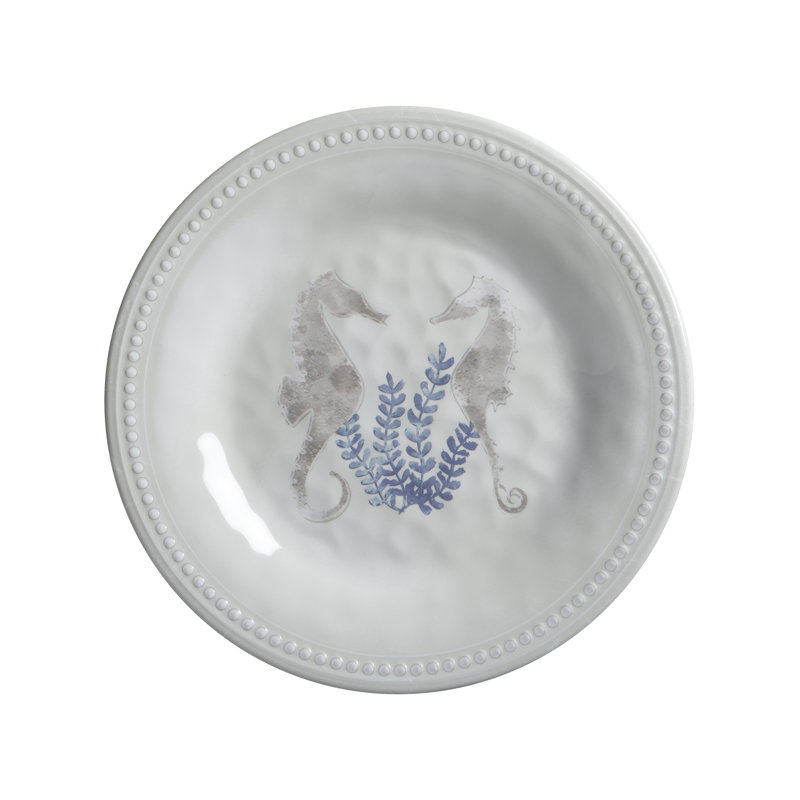 6 Piece Melamine Dessert Plate Set - Paradise