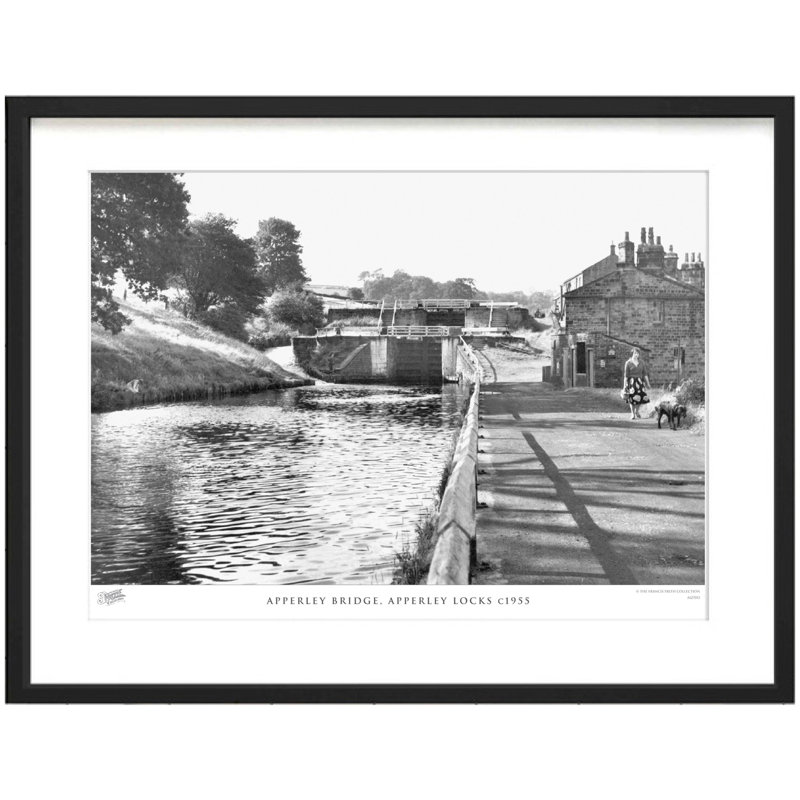 Apperley Bridge, Apperley Locks C1955 - Single Picture Frame Print, 60cm H x 80cm W x 2.3cm D