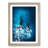 Mother and Calf Humpback Whale in Abstract - Picture Frame Graphic Art Print-55725604-55725603