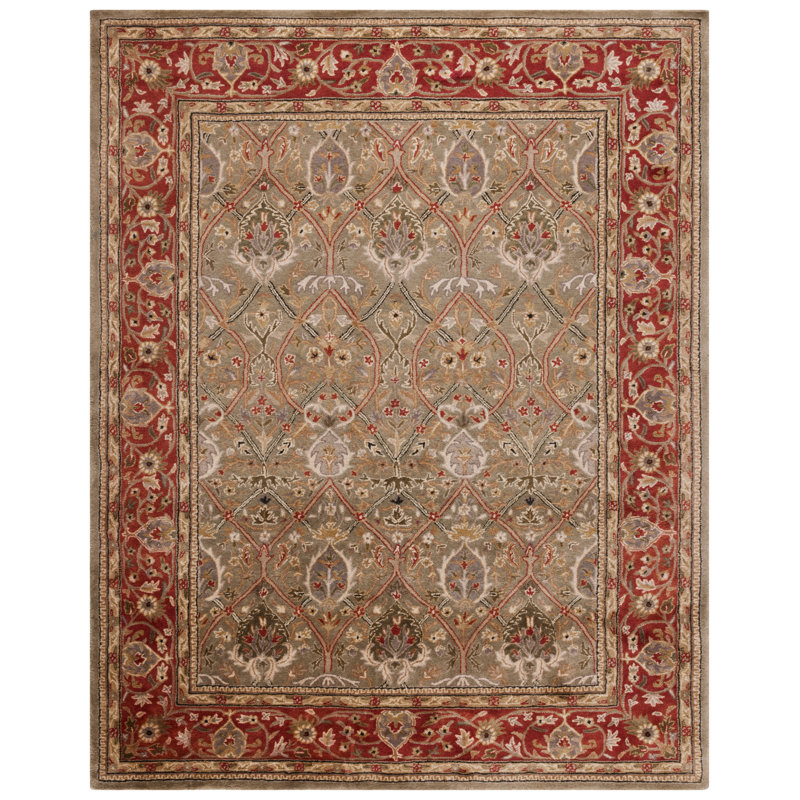 Evie Hand Tufted New Zealand Wool Oriental Rug, Rectangle 12' x 15'