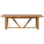 Beaver Rectangular Teak Solid Wood Outdoor Dining Table - 90 cm W 240 cm D