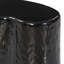 Dulcie End Table-Glossy Black Cast Aluminum