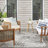 Almerino Floral Polypropylene Indoor/Outdoor Area Rug in Black/Gray-1973835380