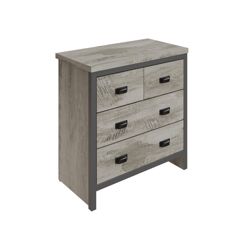 Almudena 73 cm W Chest of 4 Drawers