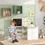 Ensemble de table et de chaises pour enfants 3 en 1 avec tablettes de rangement