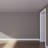 Endurathane Everly Crown Moulding, 3/8"H x 3/8"P x 5/8"F x 94 1/2"L, Factory Primed