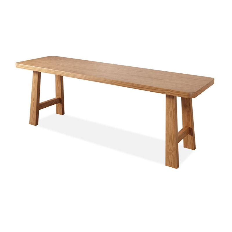 Bureau rectangulaire en bois massif Burlywood, H 29,53 po x l 78,74 po x P 19,69 po