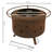 Lowanda 30" Round Wood-Burning Brown Finish Steel Smokeless Fire Pit with Poker