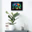  «Vibrant Bear 2» par Rey Klimt, art mural en verre acrylique, 16 po x 12 po