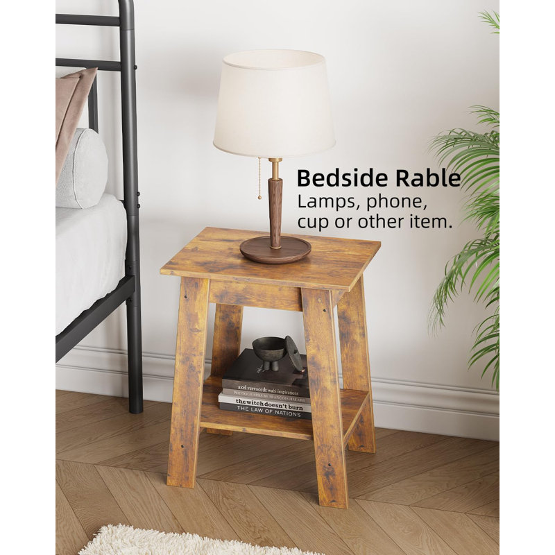 Farmhouse End Table, Brown