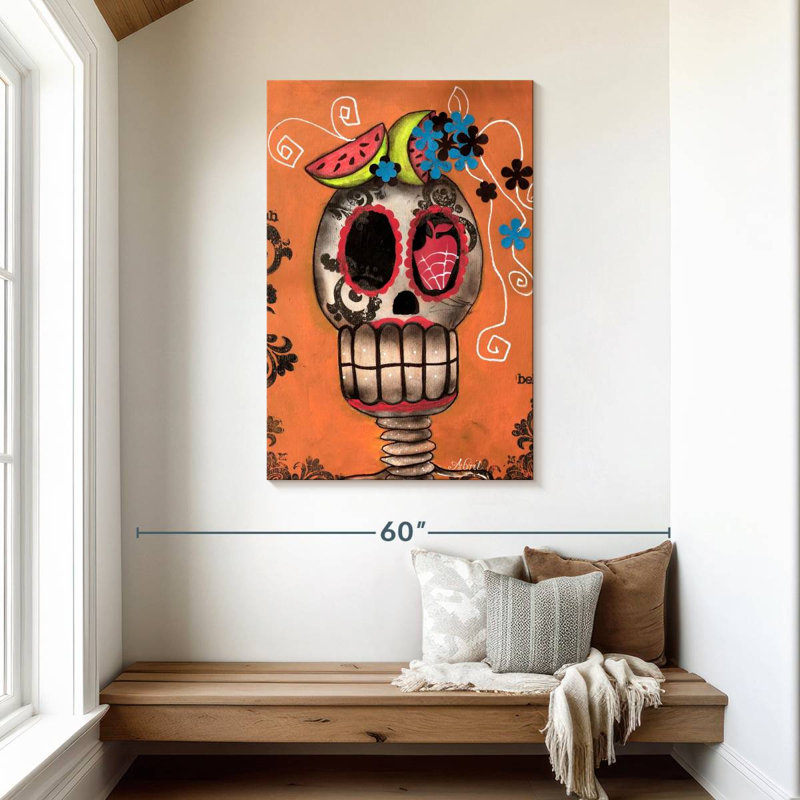 Jour des Morts, melon d'eau Kerner, H 45 po x l 30 po