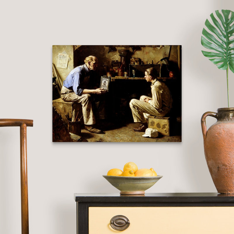 Art mural sur toile Norman Rockwell, H 18 po x l 24 po x P 1,25 po, Toile tendue