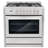 Cosmo 2 Piece Kitchen Appliance Package with 36'' Dual Fuel Freestanding Dual Fuel Under Cabinet Range Hood
