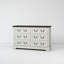 Commode 6 tiroirs Farmhouse, commode en bois rustique avec poignées en métal pour un rangement large et polyvalent dans plusieurs pièces