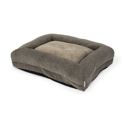 Grand lit pour chien Petmate La-Z-Boy Rosie Taupe 36 x 28 pouces pour les chiens jusqu'à 50 lb avec housse lavable durable de haute qualité