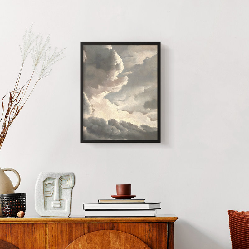 «Vintage Landscape CXCV» sur, Noir, H 10 po x l 8 po
