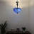 Spurling Tiffany Pendant Lights Ceiling Light Blue Stained Glass Baroque Style LED Bulbs Included 16" W*16"D*60" H-2116528012