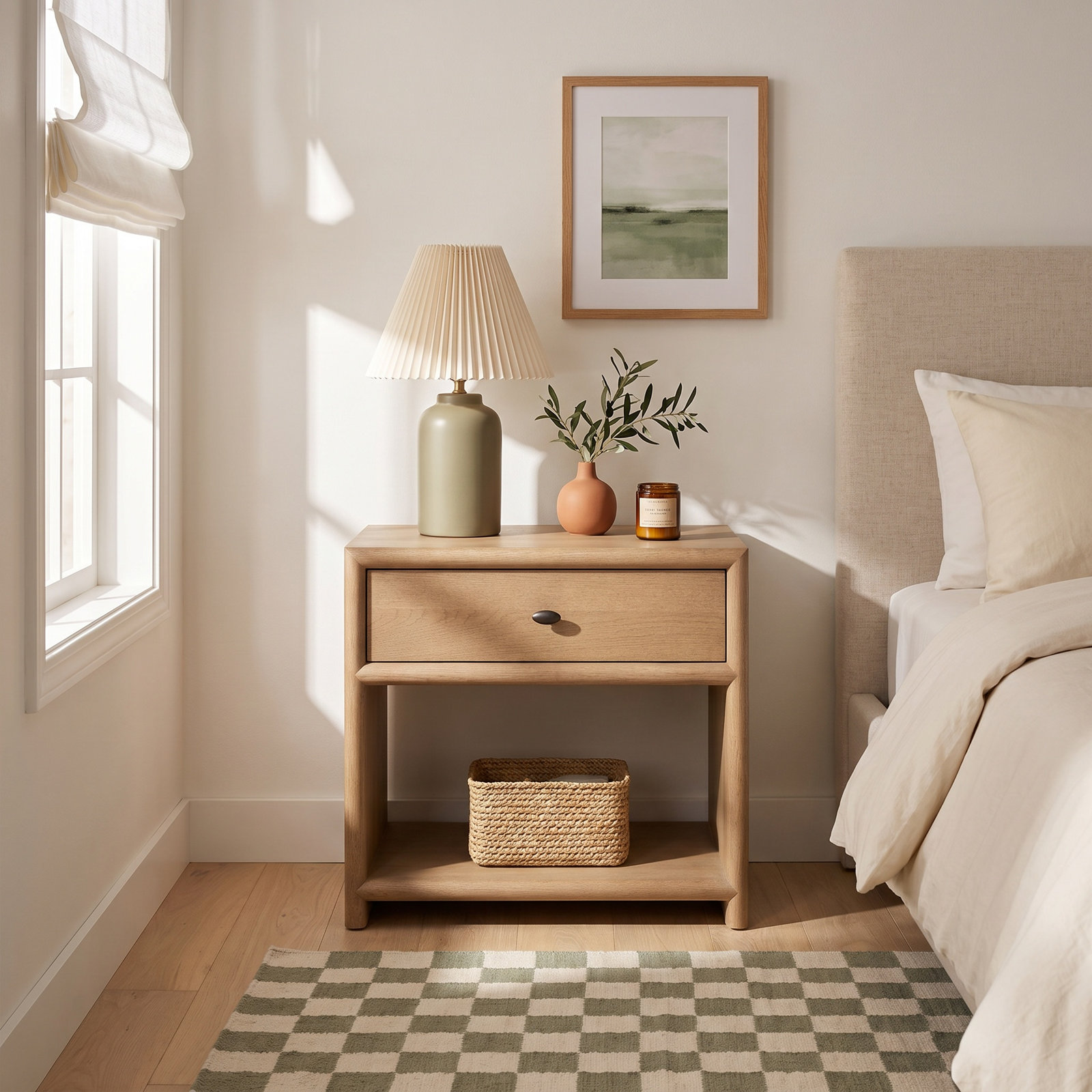 Neri Oak Nightstand