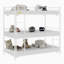 Structure de lit simple triple robuste avec rampe intégrée et pleine longueur, pour dortoir de chambre à coucher, blanc, sans ressorts, fer à repasser, caractéristiques d'assemblage simple,