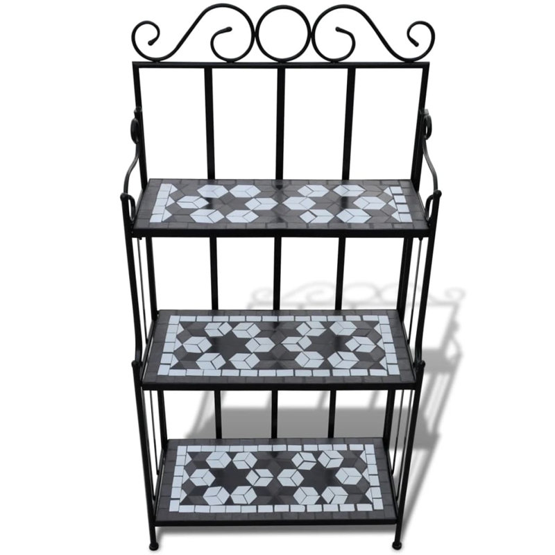 Plant Stand, Black/White