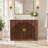 36" Mid-century Modern Bathroom Vanity with Sintered Stone Top, Fluted Cabinet Doors & Gold Handles (Sink Not Included)