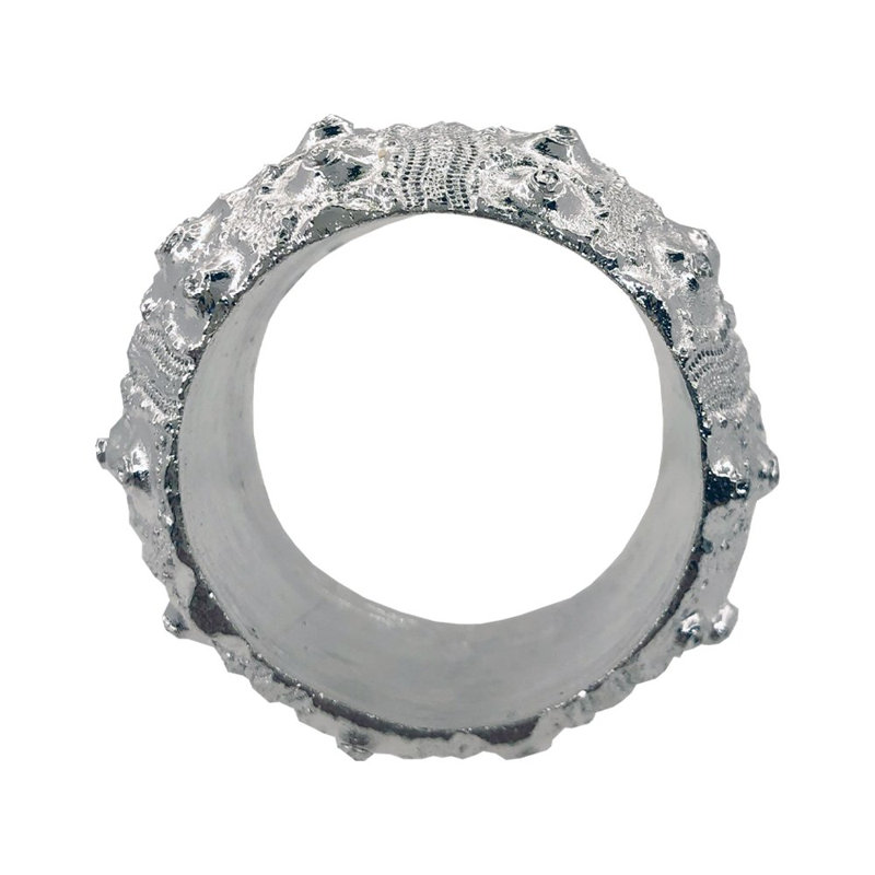 Shell Napkin Ring Gift Box, Silver