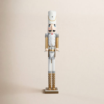 Wooden Gold Soldier Nutcracker Figurine