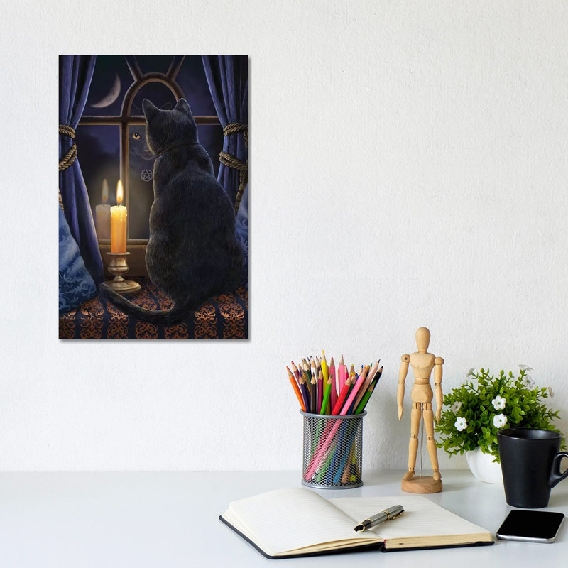 Midnight Vigil by Lisa Parker - Wrapped Canvas Print, 20.32 cm H x 30.48 cm W