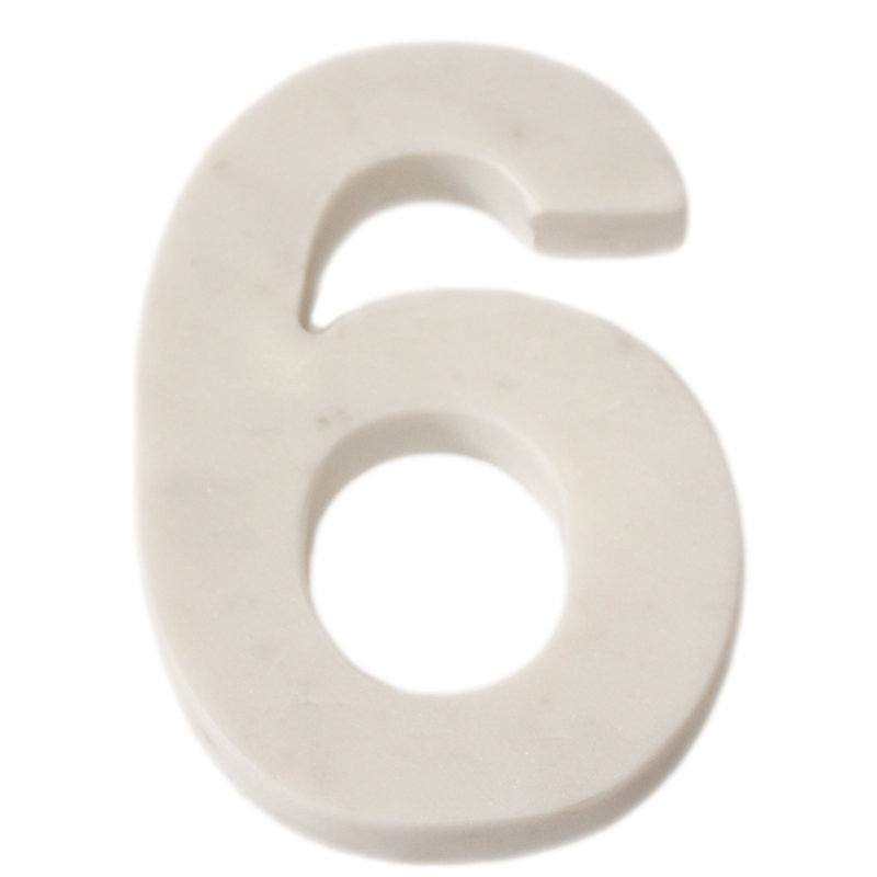 Bloc de lettre marbre helvetica Rania, 6