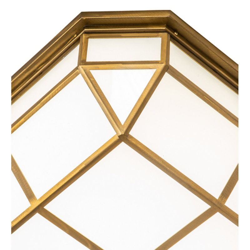 Gibbon LED Flush Mount, Gold Matte, 8.5" H x 30.5" W x 25.5" D