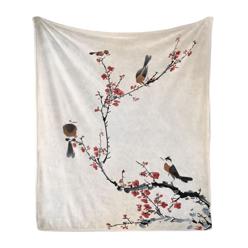 Hand Woven Throw Blanket, 50" W x 70" L