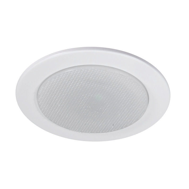 5'' White Satin Glass Recessed Shower Trim Kit