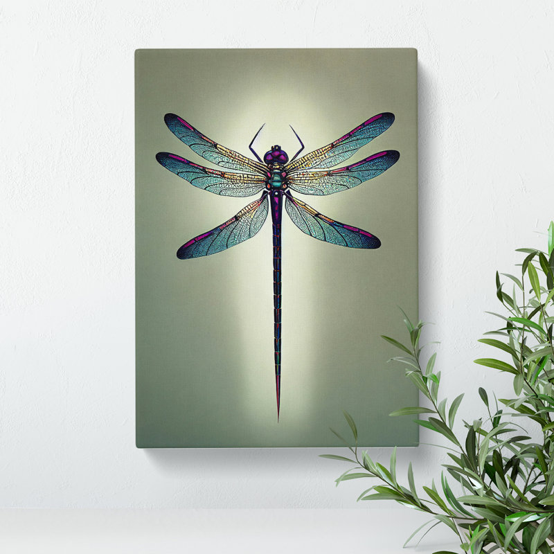 Angelical Dragonfly - Wrapped Canvas, 60cm H x 40cm W x 3cm D