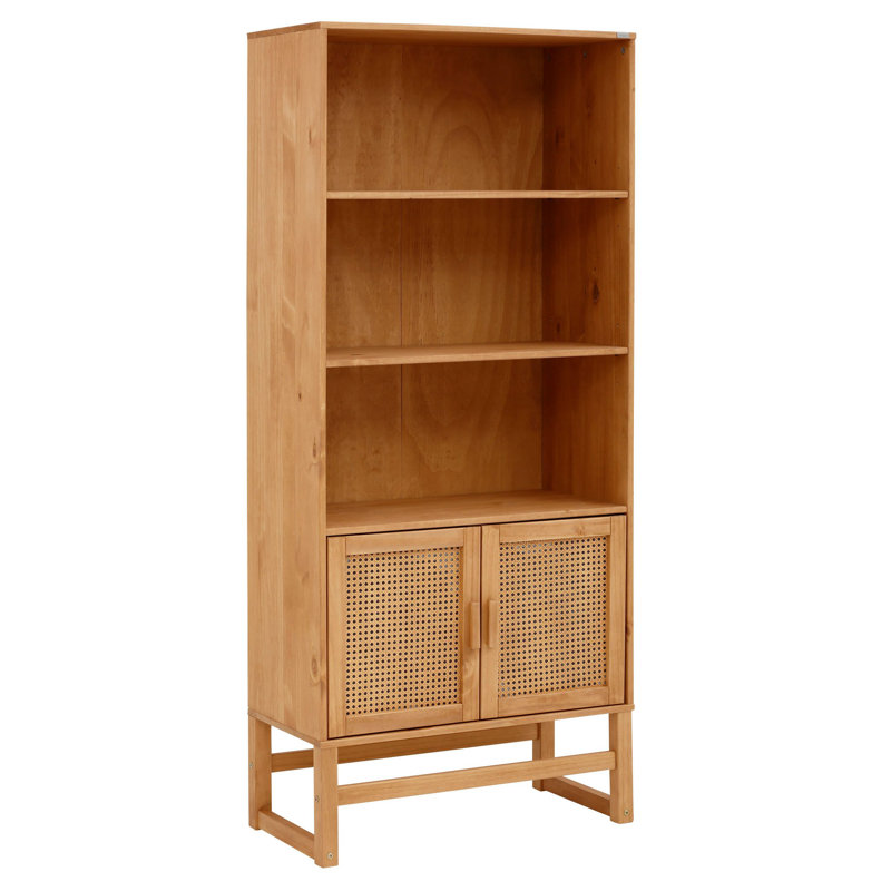 Eagar 175cm H x 75cm W Standard Bookcase, Stain Wax