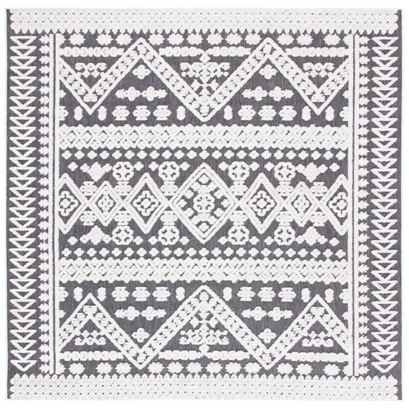 Tapis géométrique Doe Performance, Carré 6 pi 7 po