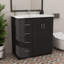 Armoire de rangement de meuble-lavabo simple autoportant moderne 30 po à 3 tiroirs-870026877-870026879