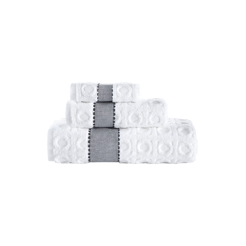 Ensemble de serviettes 3 pièces Brooks Brothers, Blanc