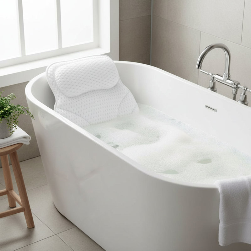 Freestanding Bathroom Accessory Set, White